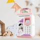 Копилка детская сейф Money Box с отпечатком пальца и кодовым замком купюроприемник + четыре банкноты в комплекте (модель pr000321-pink) - изображение 1