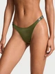 Комплект белья (лиф+трусики стринги) со стразами Victoria's Secret Bombshell Add-2-Cups 70B/XS зеленый - изображение 4