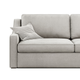 Большой угловой диван раскладной со спальным местом MeBelle ISSA-CORNER 280x150 для спальни, серый велюр - изображение 2