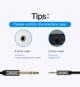Аудіокабель 6.35мм-3.5мм TRS Vention Cotton Braided Gray Aluminum Alloy Type 3.5mm to jack 6.35mm (5m). Black - зображення 6