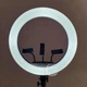 Кольцевая лампа RGB LED 45 см для селфи с держателем на 3 телефона и креплением под штатив, лампа для фото и видеосъемок, блоггеров, TikTok с регулировкой яркости, 16 цветов, холодный/теплый/RGB свет RL-45 - изображение 3