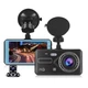 Автомобильный видеорегистратор с двумя камерами t672, lcd 4",1080p full hd, с поддержкой ночного видения - изображение 4