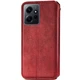 Чехол-книжка GETMAN Cubic (PU) для Xiaomi Redmi Note 12 4G Кожаный Красный - изображение 6