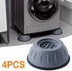Подставки для стиральной машины Bambi ножки антивибрационные противоскользящие для холодильника или посудомоечной машинки, 4шт - изображение 8