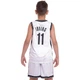 Форма баскетбольная детская NBA клуб Brooklyn Nets 11 NB-Sport размер S 116-122 см цвет белый-черный 3578 - изображение 7