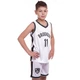 Форма баскетбольная детская NBA клуб Brooklyn Nets 11 NB-Sport размер S 116-122 см цвет белый-черный 3578 - изображение 10