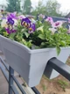 Горшок балконный на перила Form-Plastic Волна с кронштейнами 22 л 29 х 20 х 60 см, Цвет Белый - изображение 6