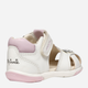 Дитячі шкіряні сандалії для дівчинки Geox B Sandal Zapito Girl B556FE08554-C0406 22 Білі (8058192265846) - зображення 7