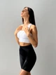 Велосипедки жіночі Wake Up з Push Up та ефектною сіткою під сідницями Фітнес Спорт Йога Однотонні L Чорні (4541L) - зображення 12