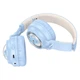 Наушники Bluetooth беспроводные Hoco W50 накладные детские с подсветкой и слотом под карту памяти Blue - изображение 2
