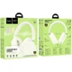 Наушники Bluetooth беспроводные Hoco W51 накладные с микрофоном и слотом под карту памяти Beige - изображение 4