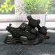 Босоножки детские для девочки Y.Top черные на платформе 29р (19,2 см) 5709 - изображение 5