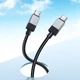 Кабель Hoco Type-C to Type-C Honorific charging data cable X110 |1m, 60W| чорний - зображення 4