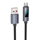 Кабель Hoco Type-C Favor 5A charging data cable with display X112 |1m, 5A| черный - изображение 1