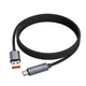 Кабель Hoco Type-C Favor 5A charging data cable with display X112 |1m, 5A| черный - изображение 6