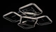 Люстра светодиодная потолочная LED светильник для квартиры на потолок лэд с пультом 26024 Хром 10х40х40 см. - изображение 5