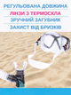 Набір для плавання маска з трубкою Zelart M276-SN120-PVC (термоскло, PVC, пластик, бірюзово-сіро-прозорий) - зображення 2