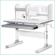 Дитячий стіл Mealux Edmonton Multicolor BL з полицею (BD-610 W/MC + BL з полицею) - зображення 3