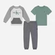 Детский комплект (свитшот + футболка + штаны) для мальчика Calvin Klein 663261354 86 см Разноцветный (1159827744) - изображение 1