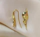 Женские сережки Калла jewelry Золотистый - изображение 9