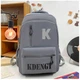 Рюкзак подростковый Lesko 5504 Gray для ноутбука 14" 2 отделения - изображение 2