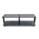 Тумба из стекла под телевизор Commus Аскет New Mini gray-met (1100х350х374) - изображение 3