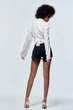 Рубашка ZARA белая с завязками XXL - изображение 3