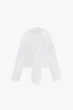 Рубашка ZARA белая с завязками XXL - изображение 5