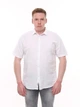 Рубашка мужская белая льняная прямая летняя 6503-1 XL - изображение 4