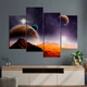 Картина на холсте Вид с планеты на космос 129x90 см (V191-4_L) - изображение 1