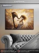 Картина на холсті МАKO "Дівчина з арфою" 50x70 см MK10556_5070 - зображення 1