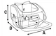 Автомобільна сумка для собак Flamingo Car Seat Ida 7 кг Grey (5400585083095) - зображення 8