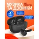 Блютуз наушники беспроводные tws вакуумные для телефона айфона пк ноутбука компьютера планшета bluetooth iPhone твс блютус гарнитура на айфон андроид android для спорта бега тренировок WALKER WTS-60 ENC черные - изображение 3