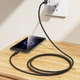 Міцний дата кабель Borofone BX116 Certain USB to MicroUSB 2.4A (1m) Black - зображення 3