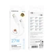 Міцний дата кабель Borofone BX115 Lotto USB to Lightning 2.4A (1m) White - зображення 5