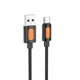 Дата кабель Borofone BX114 Structure USB to Type-C 3A (1m) Black - зображення 1