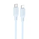 Прочный дата кабель Borofone BX115 Lotto Type-C to Lightning 27W (1m) Blue - изображение 1