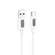 Дата кабель Borofone BX114 Structure USB to Type-C 3A (1m) White - зображення 1