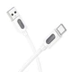 Дата кабель Borofone BX114 Structure USB to Type-C 3A (1m) White - зображення 2