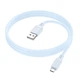 Дата кабель Borofone BX115 Lotto USB to MicroUSB 2.4A (1m) Blue - изображение 3