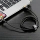 Кабель Baseus Cafule Cable Lightning – USB 1.0 м 2 A Black-Gold (CALKLF-BV1) - изображение 7