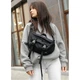 Велика жіноча поясна сумка бананка Sambag DynamicDart чорна тканева - зображення 10