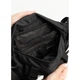 Велика жіноча поясна сумка бананка Sambag DynamicDart чорна тканева - зображення 11