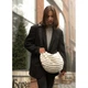 Жіноча сумка Sambag HOBO Bag-glove тканева молочна - изображение 5