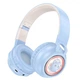 Беспроводные наушники HOCO W50 Cute fun BT headphones, BT5.3, AUX, TF, 400mAh, 12h, blue - изображение 1