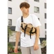 Велика чоловіча поясна сумка бананка Sambag DynamicDart бежева - изображение 2