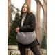Жіноча сумка Sambag HOBO Bag-glove тканева графітова - зображення 4