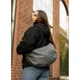 Жіноча сумка Sambag HOBO Bag-glove графітова - зображення 8