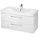 Тумба с умывальником CERSANIT Lara&Mille Set B392 99.4x46x44.7см подвесная белая S801-364 - изображение 1