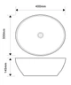 Раковина накладна MIXXUS PREMIUM ELLIPSE-0108 EDGE BLACK 400х330х145mm (MP6527) - изображение 3